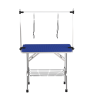 Large Grooming Table for Pet Dog and Cat with Adjustable Arm and Clamps Large Heavy Duty Animal grooming table, 42''/Blue
