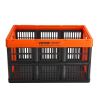 VEVOR Plastic Collapsible Storage Basket, 45L 3 Packs, Folding Stackable Storage Containers/Bins with Handles, Large Heavy Duty Containers for Clothes