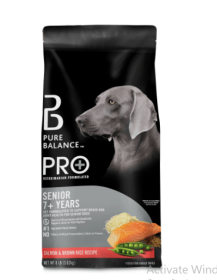 Pure Balance Pro+ Senior Salmon & Brown Rice Recipe Dry Dog Food, 8 lbs