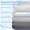 Human Dog Bed, 71''x40''x12'' Size Fits You and Pets, Washable Faux Fur Dog Bed for People Doze Off