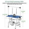 42 Inch Foldable Dog Grooming Table for Home with Adjustable Arm, Noose, Non-Slip Surface, and Storage Mesh Tray