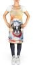 Boston Terrier The Chef Apron Cooking Kitchen Server Baking Crafts Gardening for Adult Women Men, Unisex, Large, Multicolor