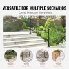 VEVOR Outdoor Handrail 165LBS Load Handrail Outdoor Stairs Aluminum Stair Handrail 60 x 35" Outdoor Stair Railing Transitional Range from 0 to 30° Sta