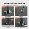 VEVOR Outdoor Handrail 165LBS Load Handrail Outdoor Stairs Aluminum Stair Handrail 60 x 35" Outdoor Stair Railing Transitional Range from 0 to 30° Sta