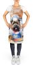 Bouvier des Flandres The Chef Apron Cooking Kitchen Server Baking Crafts Gardening for Adult Women Men, Unisex, Large, Multicolor