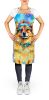 Hippie Dawg Apron Cooking Kitchen Server Baking Crafts Gardening for Adult Women Men, Unisex, Large, Multicolor