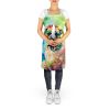 Bullmastiff Hippie Dawg Apron Cooking Kitchen Server Baking Crafts Gardening for Adult Women Men, Unisex, Large, Multicolor