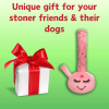 My Name is Harmony Bong, Funny Squeaky Weed Dog Toy, Cute Stuffed Parody Pot Bong, Cool Plush 420 Novelty Gift for Pets, Sized for Puppies & Small