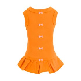 Candy Bow Dog Dress Collection (Color Option: Orange, size: S)