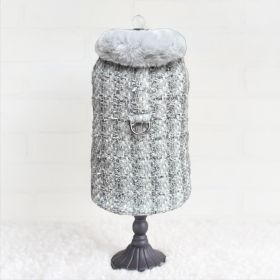 Annabella Dog Coat (Color Option: Platinum, size: S)