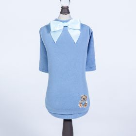 Baby Bear Dog  Tee (Color: Baby Blue, size: XXS)