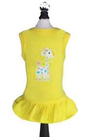 Baby Safari Dog Dress (Color: Yellow, size: M)