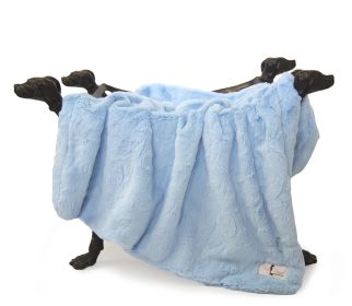 Bella Dog Blanket (Color: Baby Blue, size: LG)