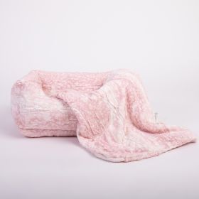 Cashmere Dog Bed (Color: Pink Fawn, size: SM)