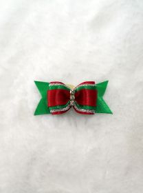 Christmas Bow (Color: Red & Green)