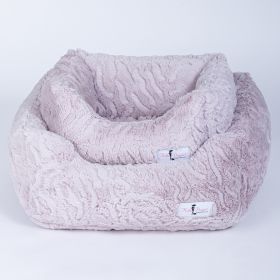 Cuddle Dog Bed Collection (Color Option: Pink Ice, size: L)