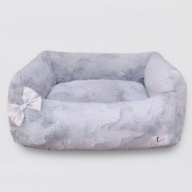 Dolce Vita Dog Bed Collection (Bow Option: Bow, Color Option: Sterling)