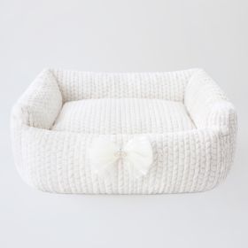 Dolce Dog Bed (Color Option: Ivory)