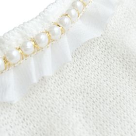 Dream Pearls Dog Sweater (Color: Ivory, size: XXS)