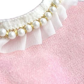 Dream Pearls Dog Sweater (Color: Baby Pink, size: XXS)
