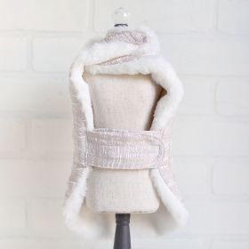 Gia Dog Coat (Color Option: Ice Pink, size: M)