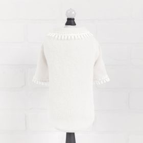Heavenly Kiss Dog Sweater (Color: Cream, size: XXS)