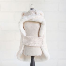 Zha Zha Dog Coat (Color Option: Peach, size: S)