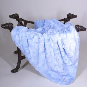 Bella Dog Blanket (Color: Baby Blue, size: SM)