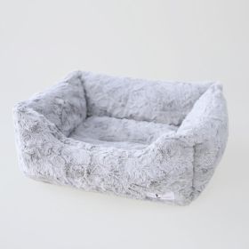 Bella Dog Bed Collection (Color Option: Silver, size: L)