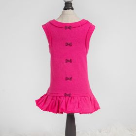 Candy Bow Dog Dress Collection (Color Option: Fuchsia, size: XXS)