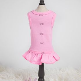Candy Bow Dog Dress Collection (Color Option: Pink, size: XXS)