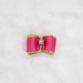 Crystral Bone Barrette (Color: Pink)