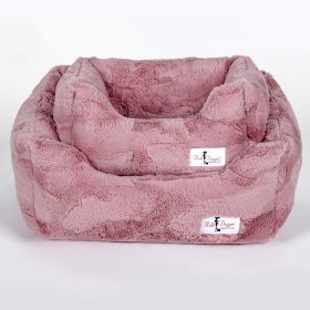 Cuddle Dog Bed Collection (Color Option: Mauve, size: L)
