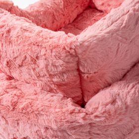 Cuddle Dog Bed Collection (Color Option: Peach, size: S)