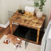 Dog Crate Furniture with Cushion and Double Doors for Small/Medium Dogs