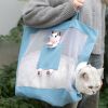 Handheld Breathable Canvas Cat Bag for Outdoor