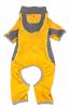 Pet Life Active 'Warm-Pup' Heathered Performance 4-Way Stretch Two-Toned Full Body Warm Up