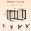Dog Crate 47.2" Dog Kennel for Small Medium Dogs, Puppy Dog Playpen with Top, Pet Cage, Indoor, Black.47.2"L x 22"W x 24"H.