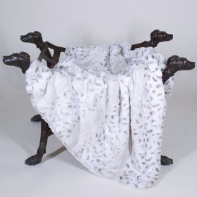 Deluxe Dog Blankets (Color: Pearl Leopard, size: SM)
