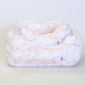 Whisper Dog Bed Collection (Color Option: Baby Pink, size: S)