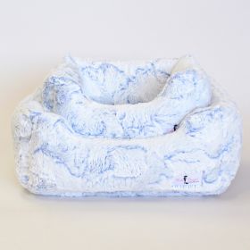 Whisper Dog Bed Collection (Color Option: Baby Blue, size: L)